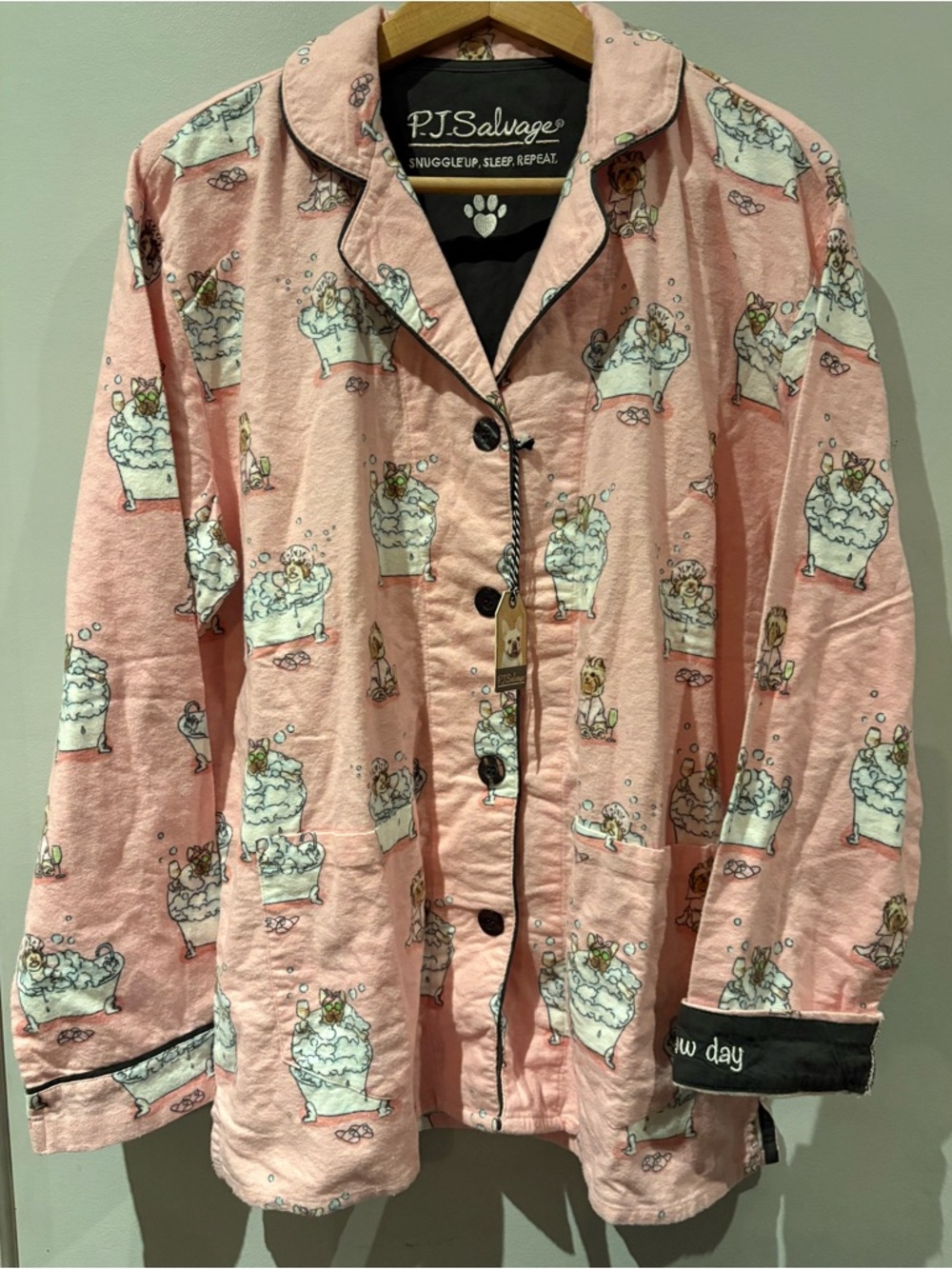 PJ Salvage Pajamas Flannel Long Sleeve Shirt